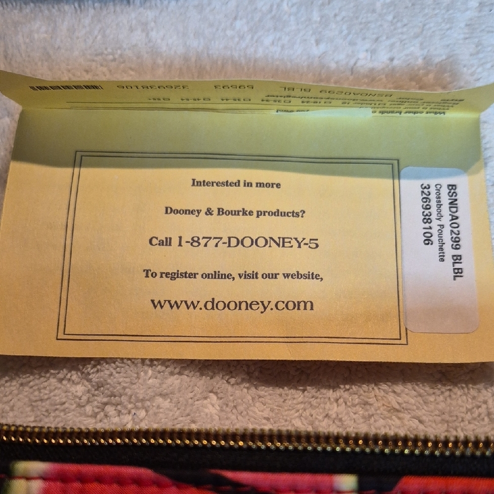 Dooney & Bourke Crossbody Pouchette from their Sullivan Coated Cotton Limited Ed - Picture 3 of 6